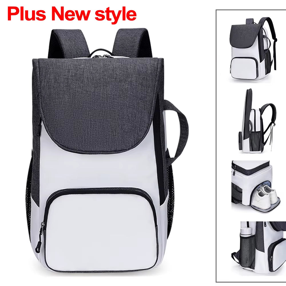 Sports Tennis Paddle Backpack Foldable Squash Badminton Racket Bag Padel Racquetball Carrying Handbag for Men Women Sports Bags