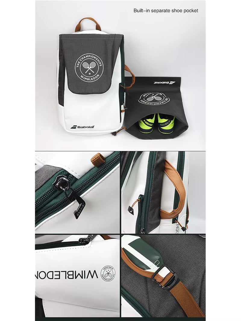 Original Tenns Backpack Backpack Sports Badminton Becah Tennis Padel Racket Bag Shoes Compartment Beach Tennis Bag