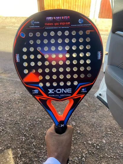 Professional Padel Tennis Racket, Soft Face Carbon Fiber, EVA Memory Paddle, Sports Racquet, Outdoor Equipment for Men and Women