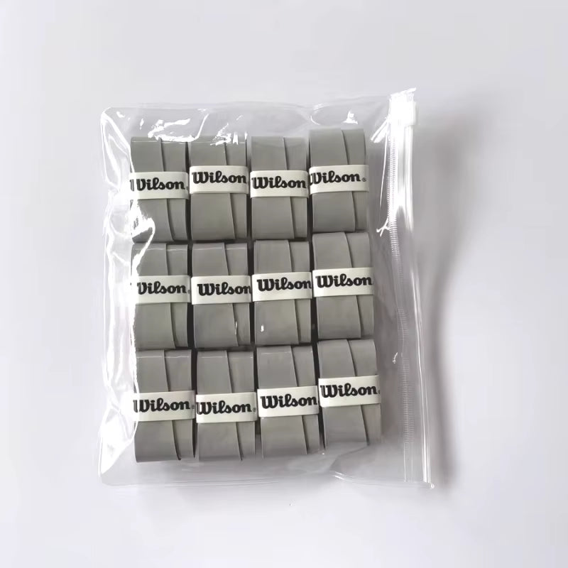 12PCS  Tennis Racket Overgrip Sweat Band Absorption Grip PU Badminton Racket Handle Grip Tennis Griptape Padel Racket Grip