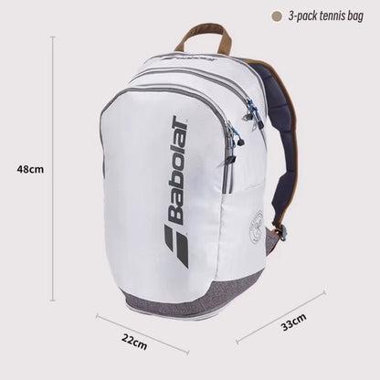 Wimbledon Series Tennis Rackets Backpack Durable Professional Tennis Sports Bag Beach Racket Padel for 2-3 Tennis Racket