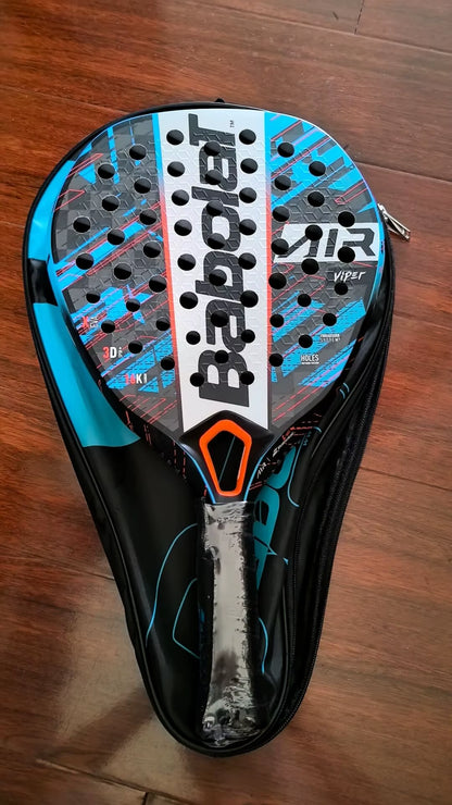 Beach Tennis Rackets 3K 12K 16K Full Carbon Fiber Cage Beach Rackets with Padel Racket Bag for Men Women Adult