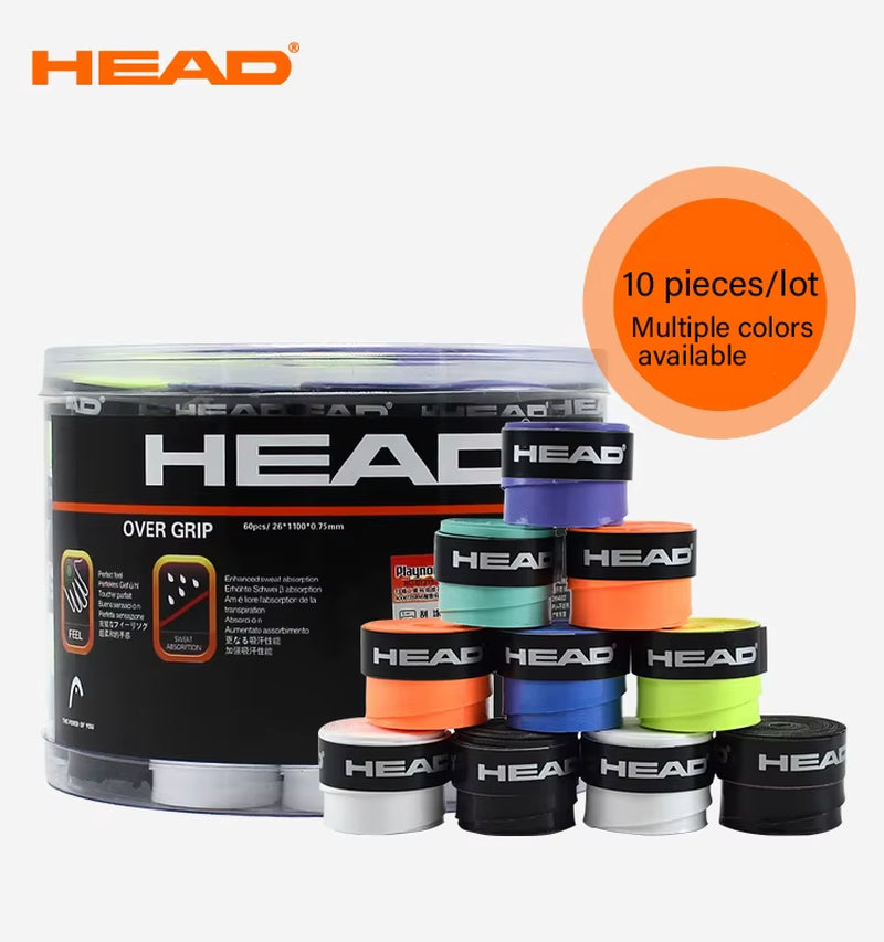 10 Pcs Original  Tennis Overgrip Tennis Racket Tenis Sweatband Antivibrad Hand Glue Wrapped Bandage Anti-Perspirant Thick