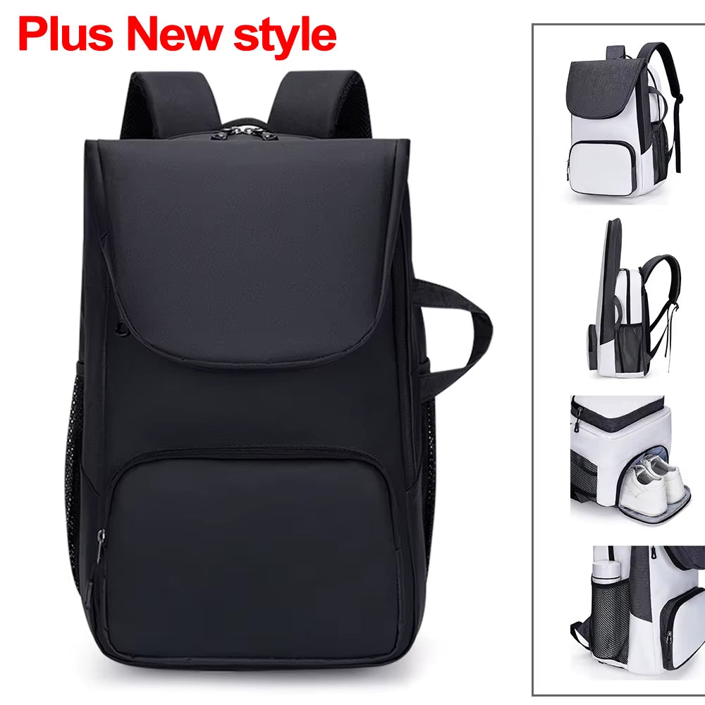 Sports Tennis Paddle Backpack Foldable Squash Badminton Racket Bag Padel Racquetball Carrying Handbag for Men Women Sports Bags