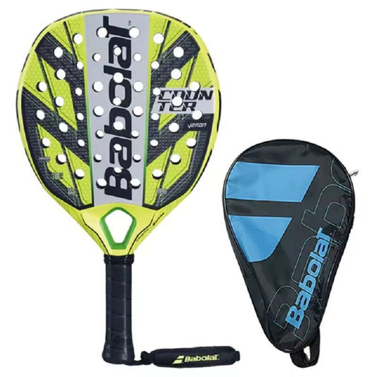 Beach Tennis Rackets 3K 12K 16K Full Carbon Fiber Cage Beach Rackets with Padel Racket Bag for Men Women Adult