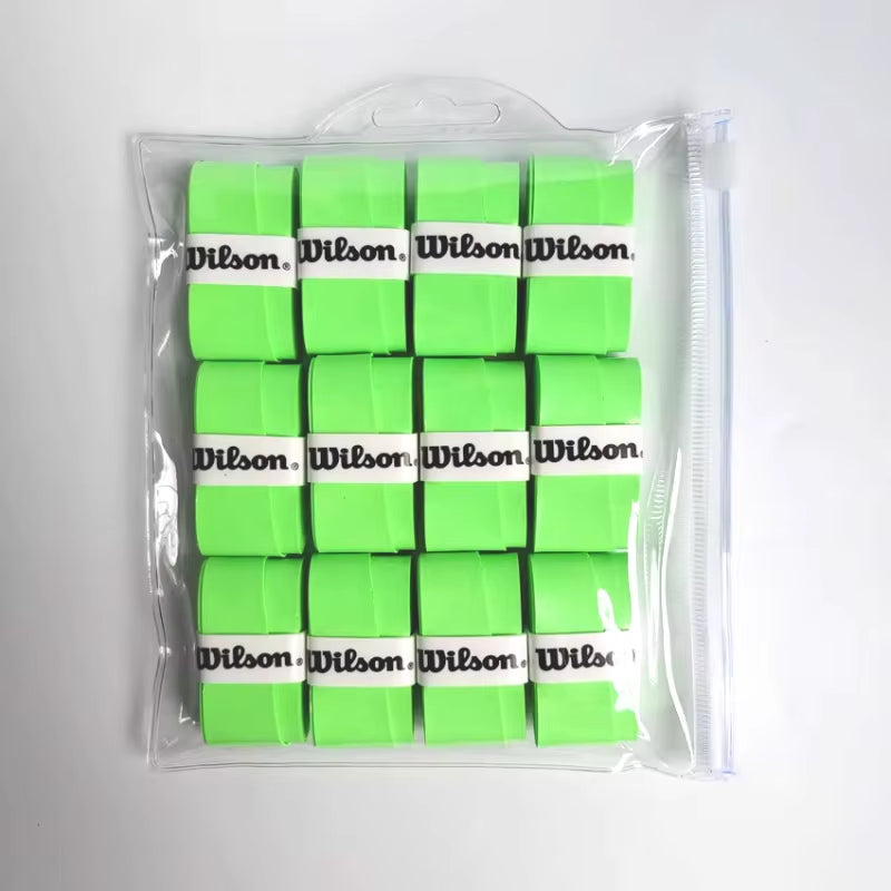 12PCS  Tennis Racket Overgrip Sweat Band Absorption Grip PU Badminton Racket Handle Grip Tennis Griptape Padel Racket Grip