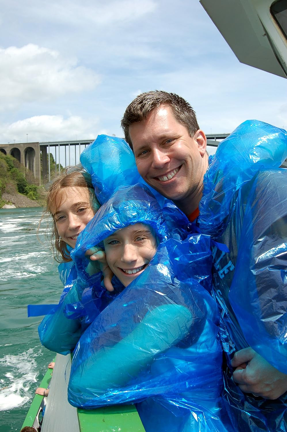 Rain Ponchos Family Pack - Emergency Drawstring Hood Poncho for Children & Adults Lightweight Reusable or Disposable