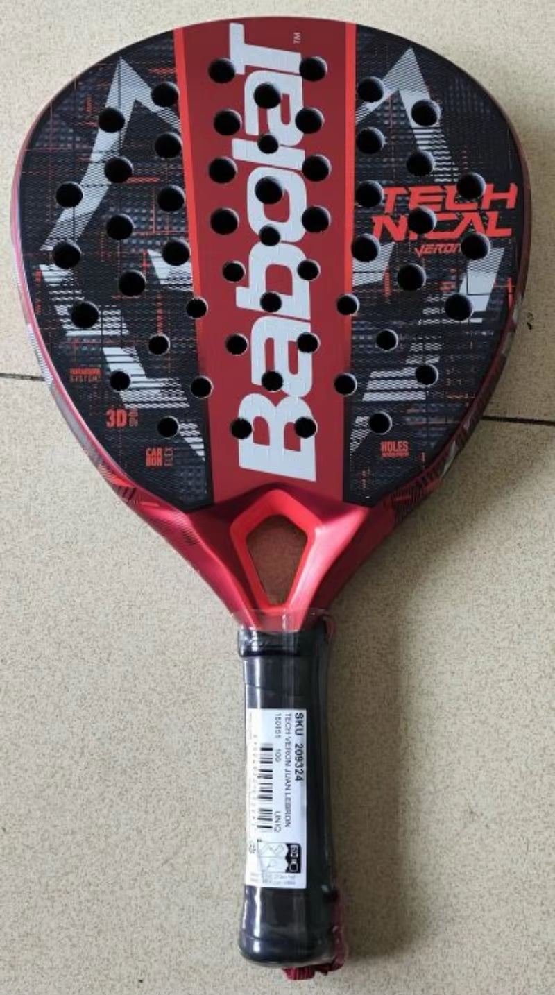 Beach Tennis Rackets 3K 12K 16K Full Carbon Fiber Cage Beach Rackets with Padel Racket Bag for Men Women Adult