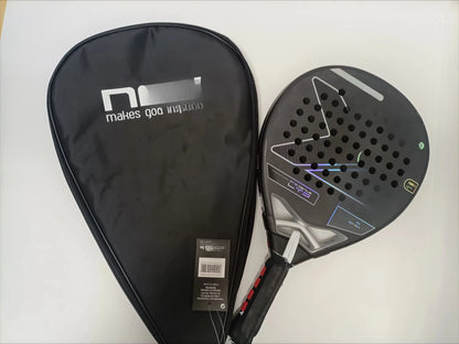 Professional Padel Tennis Racket, Soft Face Carbon Fiber, EVA Memory Paddle, Sports Racquet, Outdoor Equipment for Men and Women