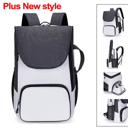Sports Tennis Paddle Backpack Foldable Squash Badminton Racket Bag Padel Racquetball Carrying Handbag for Men Women Sports Bags