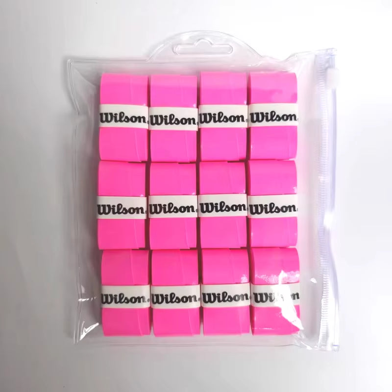 12PCS  Tennis Racket Overgrip Sweat Band Absorption Grip PU Badminton Racket Handle Grip Tennis Griptape Padel Racket Grip
